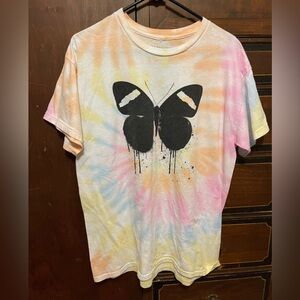Tie-Dye Butterfly Short Sleeve Tee